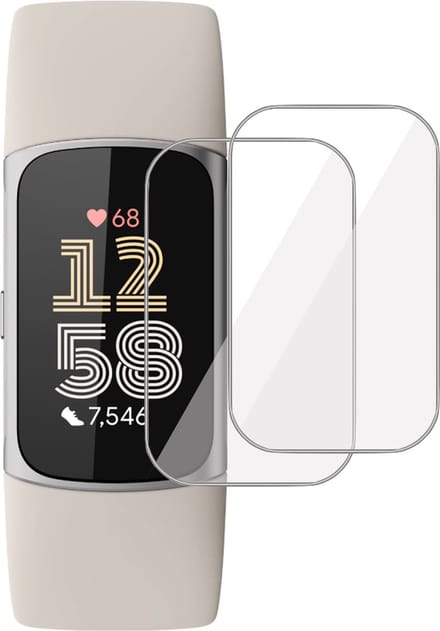 2x Screenprotector geschikt voor Fitbit Charge 6 - Folie Screen Protector geschikt voor Fitbit Charge 6