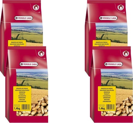 Versele-Laga Ongepelde Pinda's - Vogelvoer - 4 x 1.40 kg