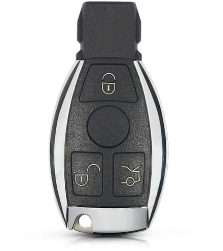 XEOD Autosleutelbehuizing - sleutelbehuizing auto - sleutel - Autosleutel / Geschikt voor: Mercedes 3 Knops smart sleutel