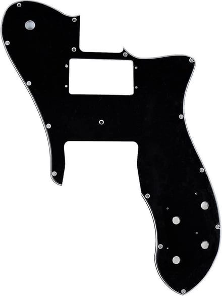 Fender 54523049 pickguard ‘72 Tele Custom, 16 screw holes, 3-ply, black