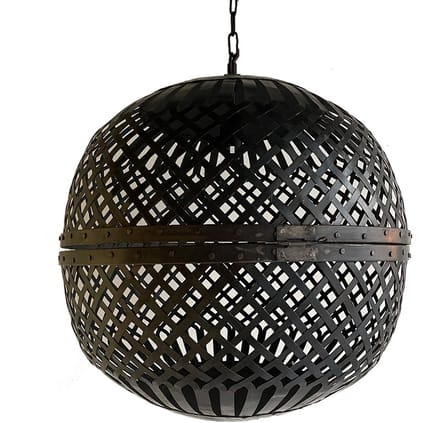 by Mooss - Lantaarn - Marrakech - Hangend - 45 cm - ijzer - Vlechtwerk - Stoer