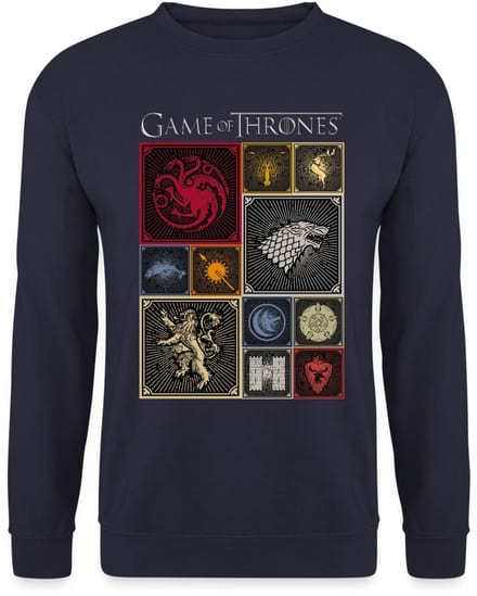 Game Of Thrones Koninkrijken Wapen Tegels Sweater Heren