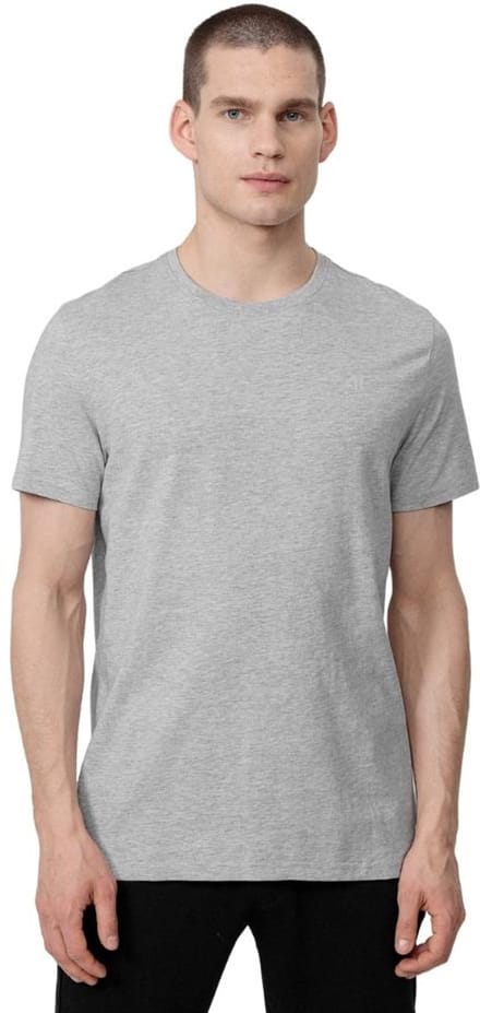 4F T-shirt Heren Lichtgrijs - Maat M