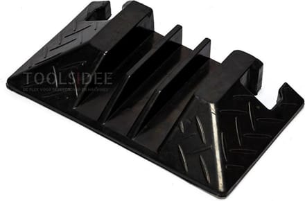 HBM eindkap voor 3-kanaals kabelgoot - rubber, 345 x 195 x 50 mm