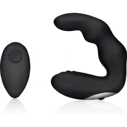 Gebogen vibrerende prostaatmassager met afstandsbediening