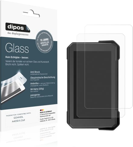 dipos – 2x Matte Pantserfolie geschikt voor GOHHDL A4058 6 Zoll | 9H Screenprotector