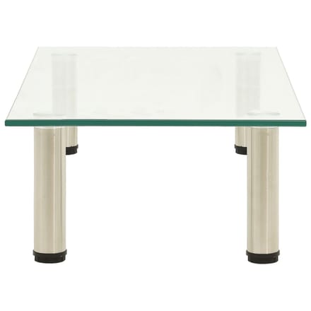 vidaXL - Tv-meubel - 60x35x17 - cm - gehard - glas - transparant