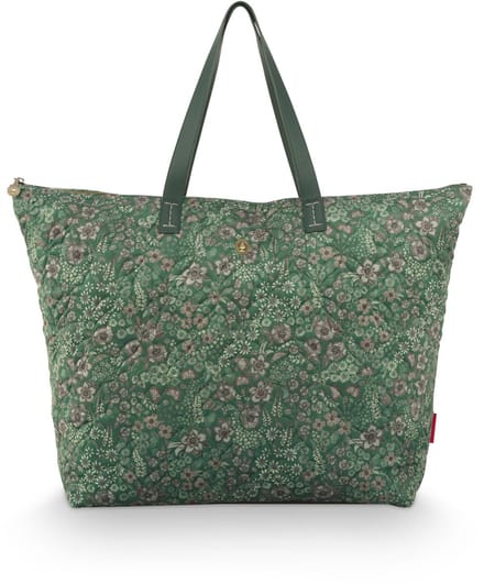 Pip Studio - Tilda Tote Bag Dames - Tas - Daisy Dreams - Groen - 66x20x44cm