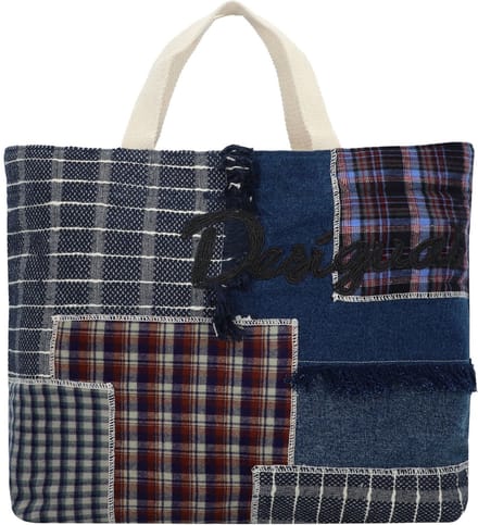 Desigual Schoudertas Accessories Shopping Bag Blue Veelkleurig