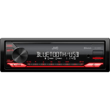 JVC KD-X282BT car radio - RED - Red