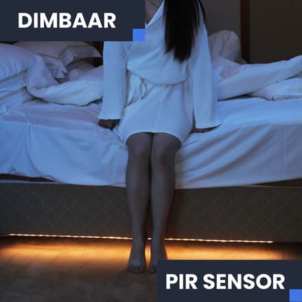 Dubbele bed / uitstap / kast LED uitstapverlichting PIR bewegingssensor dimbaar