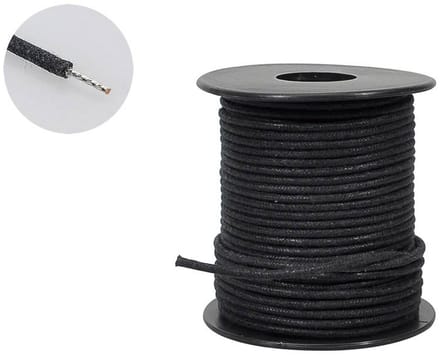 Boston PBW50/BK Push Back Wire – Zwart, 15,2 m, USA Made (Gavitt)