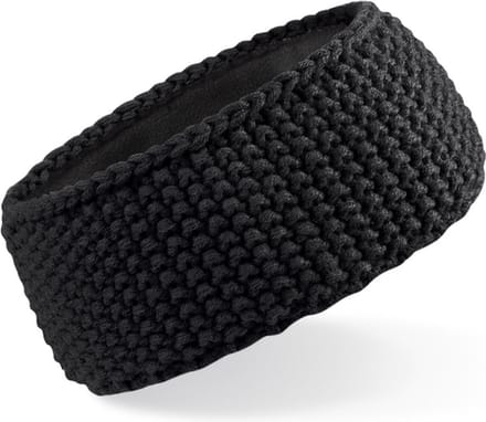 Beechfield - Hoofdband - Dames - One-size - Gebreid - Winter - Acryl - zwart