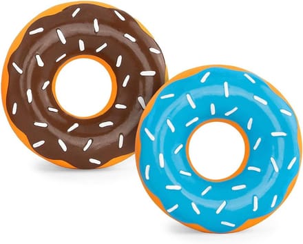 Honden Speelgoed Donuts - Kauw Speeltjes - Interactief Spelen - Set van 3 stuks - Mini Formaat - Multikleur