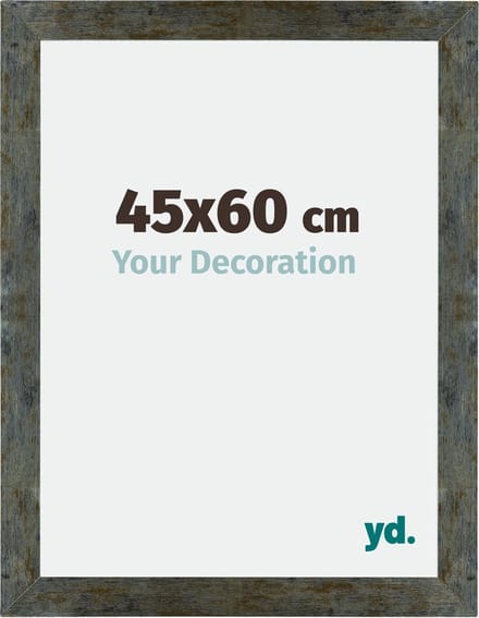 Your Decoration - Fotolijst 45x60 cm - MDF - Blauw Goud Gemeleerd - Mura