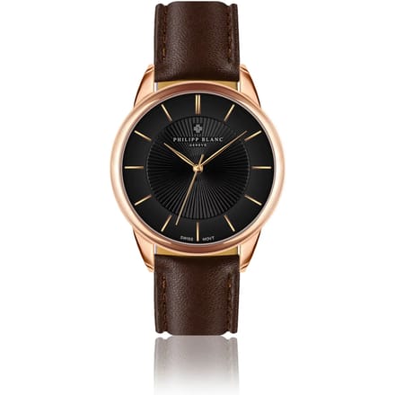 Leren horloge Philipp Blanc