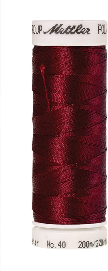 Mettler borduurgaren - Rood - Nr 1912 - Polysheen - 200 meter