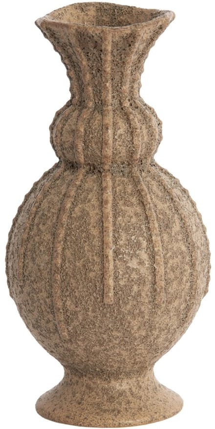 Vaas Ø11x22 cm SORREL keramiek mat donker bruin