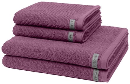Ross Dames en Heren 2 X handdoek 2 X douchehanddoek - in set Smart