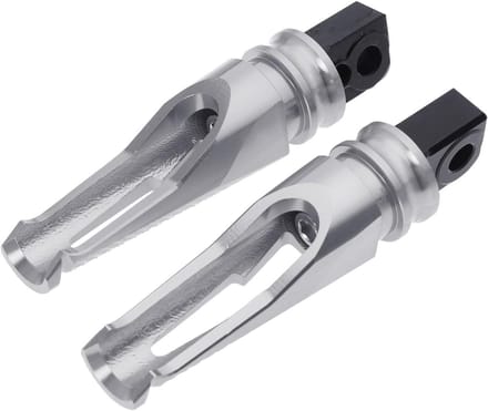 Passagier Voetsteunen - Motor Accessoires - Comfortabel Rijden - Antislip Ontwerp - 1 Paar - Grijs