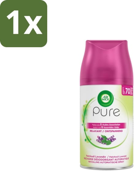 1 x Air Wick – Navulling – Ontspannend – 250 ml - Ontspannend - Rustgevend - Frisheid - Geur - Parfum