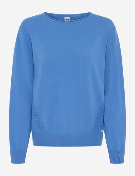 Brax Dames Trui  Style LISA blue heaven, blauw, maat 38