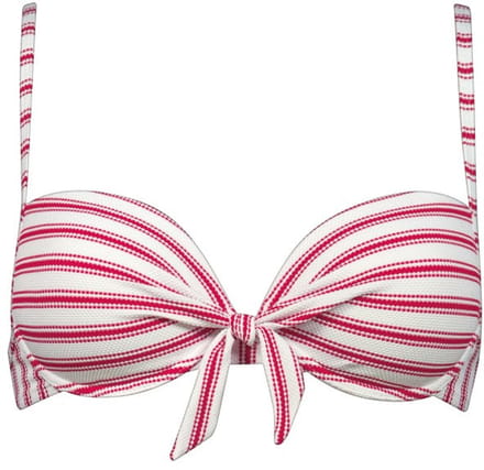 Watercult - Seaside Splash Beugel Bikini Top - maat 36D - Wit/Roze/Rood