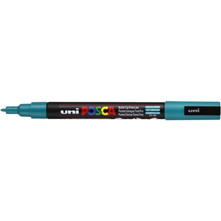 Posca marker met conische punt schrijfdikte fijn smaragdgroen