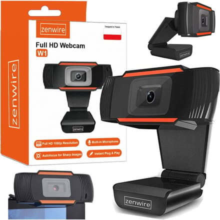 Full HD Webcam met Ruisvrije Microfoon - Zenwire - 1080P - Autofocus - Full HD 1920x1080p - Camera met Microfoon - Verstelbare camerapositie - Plug & Play - Compatibel met Windows, Mac, Android - compatibel met pc, laptop, tablet