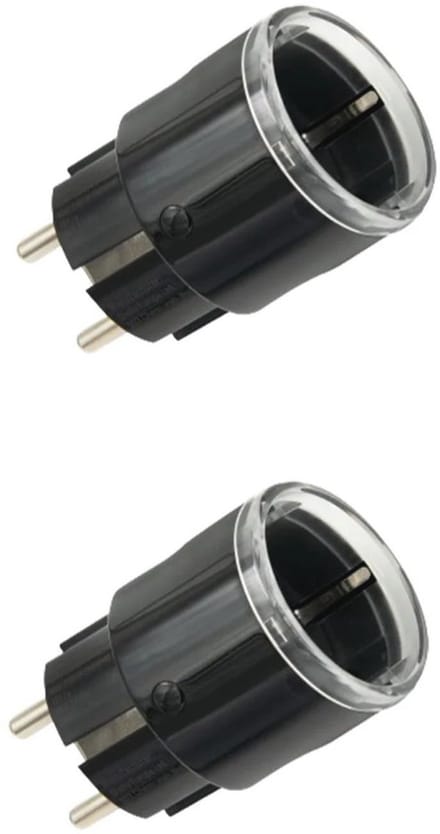 Slimme Plug Gen3 met Matter-ondersteuning - Set van 2 met Stroombewaking en LED-display