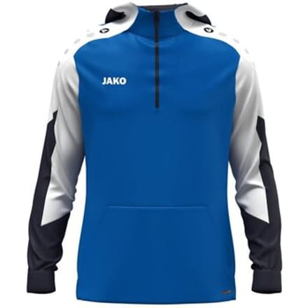 Jako Dynamic Hooded Half Zip Heren - Royal / Wit / Marine | Maat: M