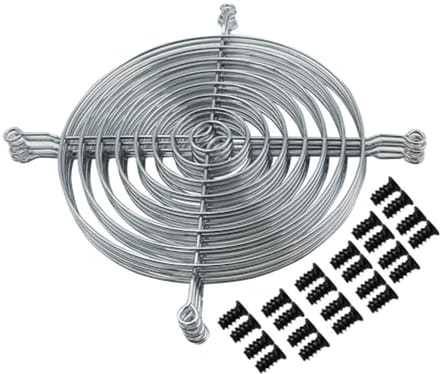 140 mm Ventilatorrooster - 5 Stuks Zilver voor Axiale Ventilatoren