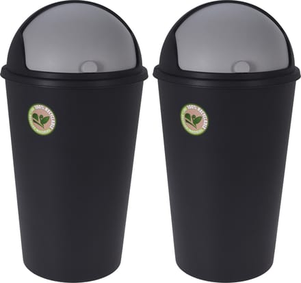 Storage Solutions Prullenbakken 2x stuks - 25L - gerecycled kunststof