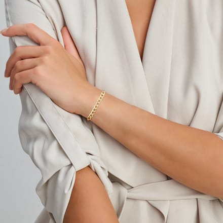 Armband Anker En Gourmette 4,5 Mm 16 - 17,5 - 19 Cm