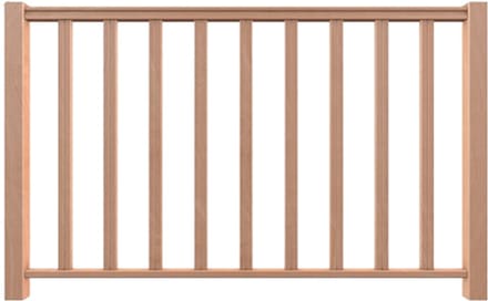 Kordo - Vulklemkit voor houten balustrade - HECTO - Beuk - 1,5 m