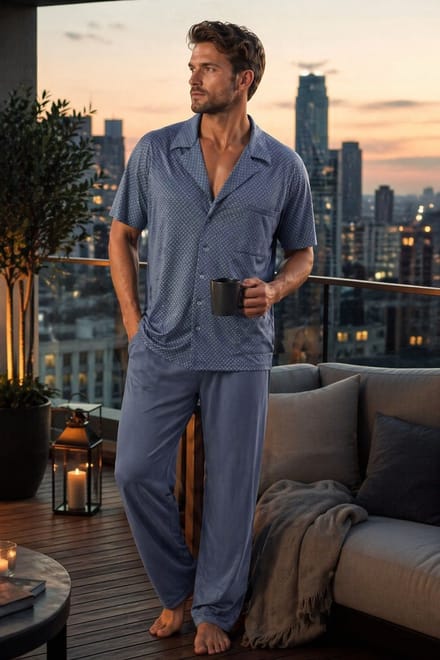 Sesto senso- pyjama-graphite- korte mouwen XXL