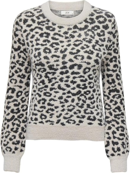 Dames Gebreide Trui met Animal Print - Lange Mouwen