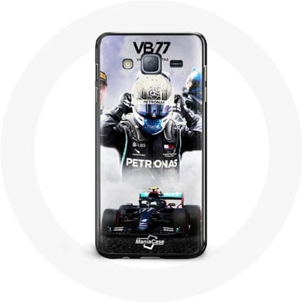 Coque pour Samsung Galaxy J5 Formule 1 Valtteri Bottas Pilote de F1 Noir