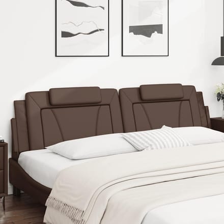 vidaXL - Hoofdbordkussen - "Viana" - 200 - cm - kunstleer - bruin
