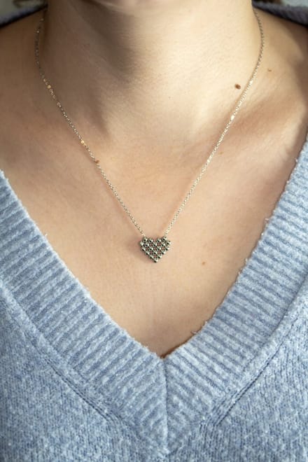 Hart ball Premium Stainless Steel ketting | zilverana | damesketting | collier