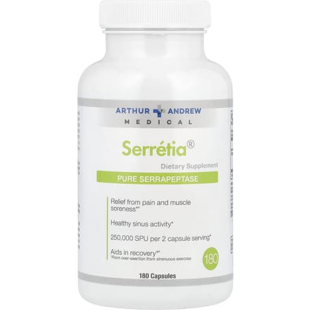 Serretia, Pure Serrapeptase, 250.000SPU, 180 capsules (125.000 Spu per capsule)