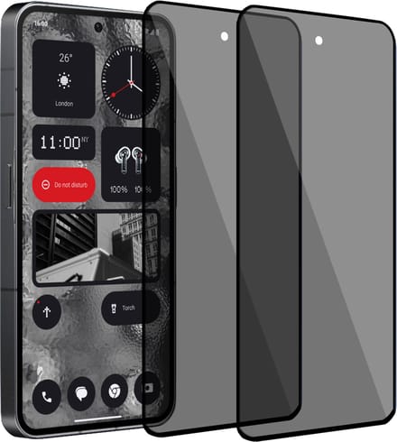 2x Geschikt voor Nothing Phone 2 - Privacy Screenprotector - Beschermglas - Privé GuardCover