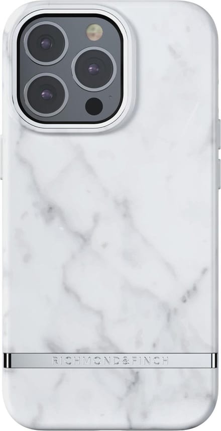Richmond & Finch White Marble hoesje voor iPhone 13 Pro Max - wit