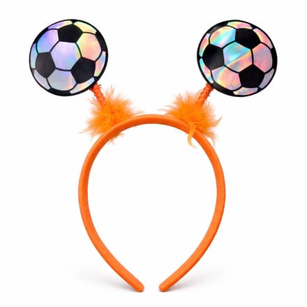 Oranje Voetbal Diadeem – Unisex One Size – EK/WK Supporters & Koningsdag – Feestaccessoire