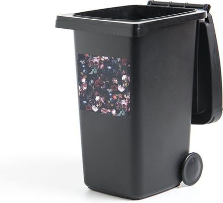Container sticker Bloemen - Lente - Tuin - 40x40 cm - Kliko sticker