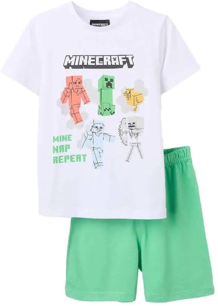Zippy 3107147801 Korte Mouw Pyjama Groen,Wit 3-4 Years Jongen