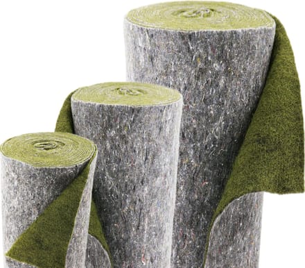 Groene oevermat, hellingmat, vijverrandmat (7m x 1m) voor vijverfolie