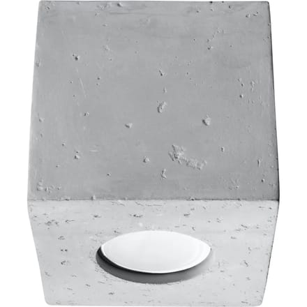 Betonnen plafondlamp Sollux Lighting Quad