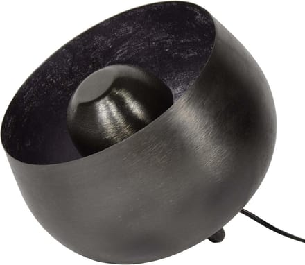 Dimehouse Industriële Vloerlamp - Basel - 28 cm - Zwart - Nickel