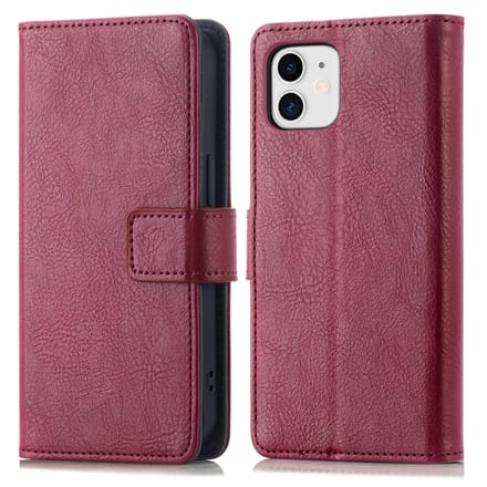 imoshion Hoesje - Geschikt voor Apple iPhone 11 - Luxe Bookcase - Bordeaux